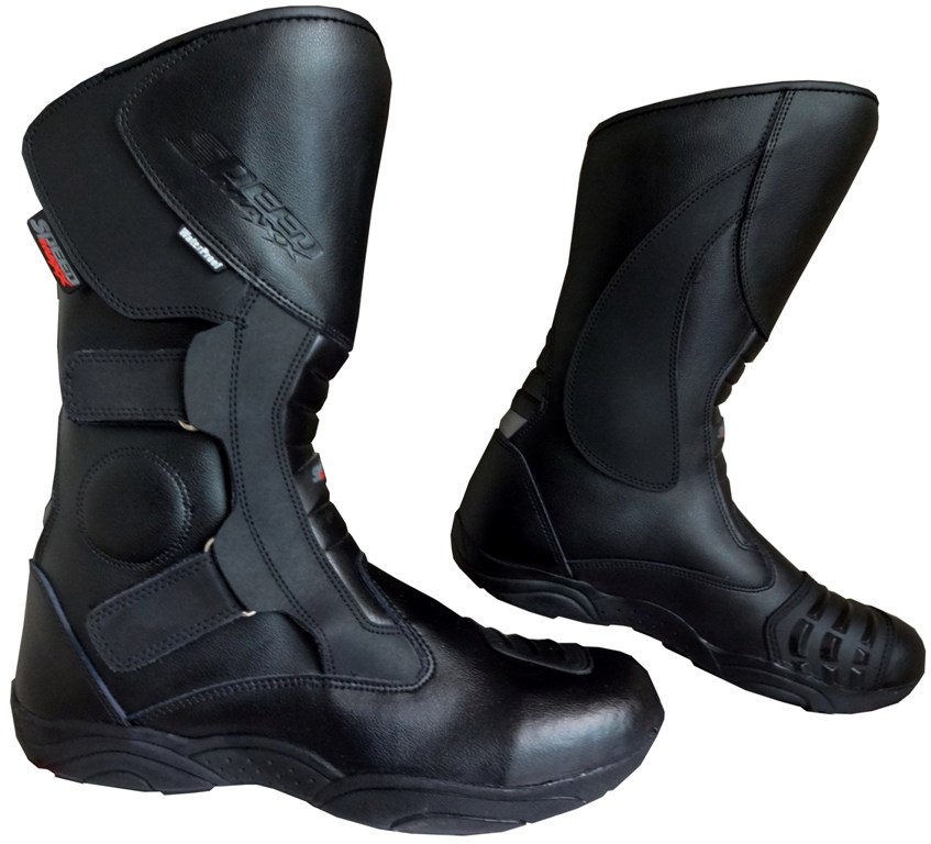 BLACK HAWK HIGH TECH MOTORBIKE TOURING LEATHER BOOTS