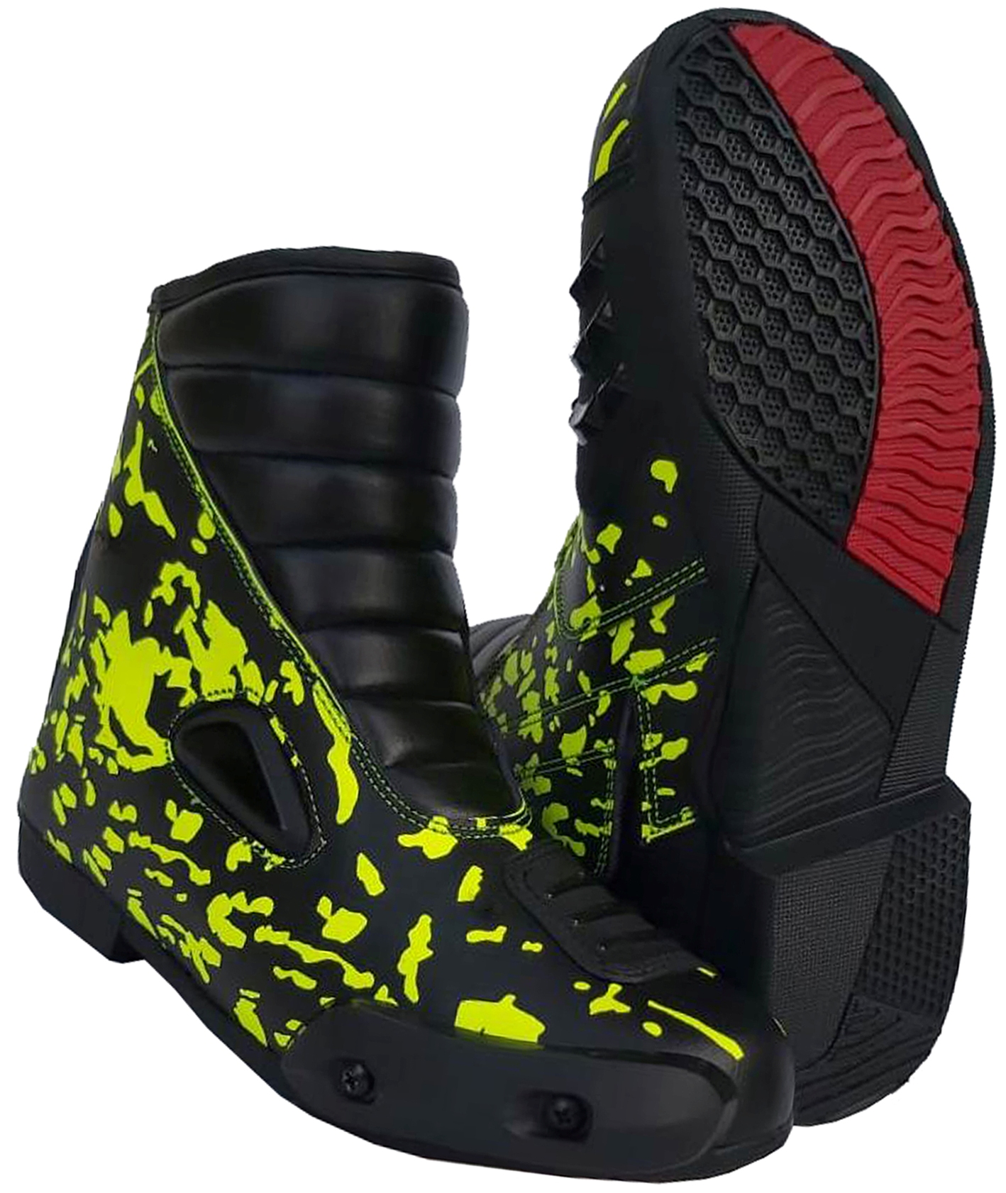 KIDS REAL LEATHER MOTORBIKE / MOTORCYCLE CUBS RACING SHORT SPORTS BOOTS