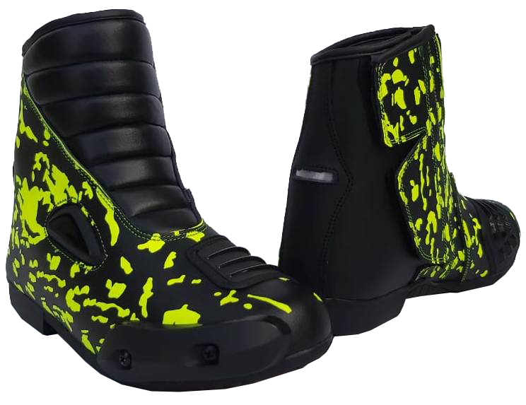 KIDS REAL LEATHER MOTORBIKE / MOTORCYCLE CUBS RACING SHORT SPORTS BOOTS