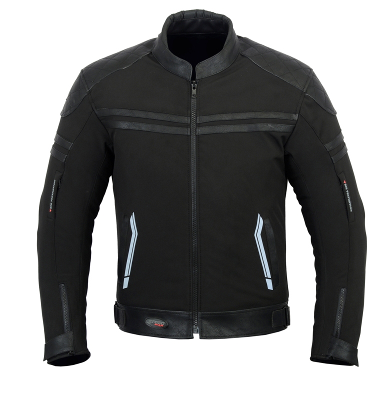 Softshell Hoodie Removable Hood CE Motorbike Motorcycle Jacket